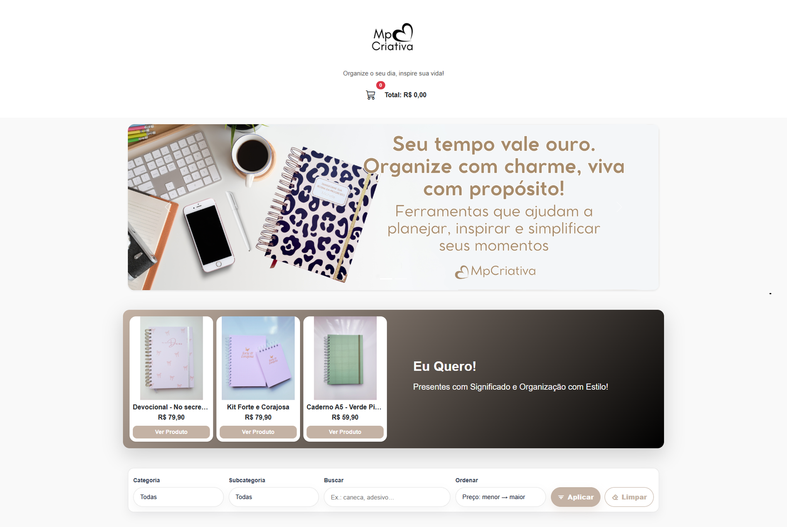 Prévia do catálogo MP Criativa